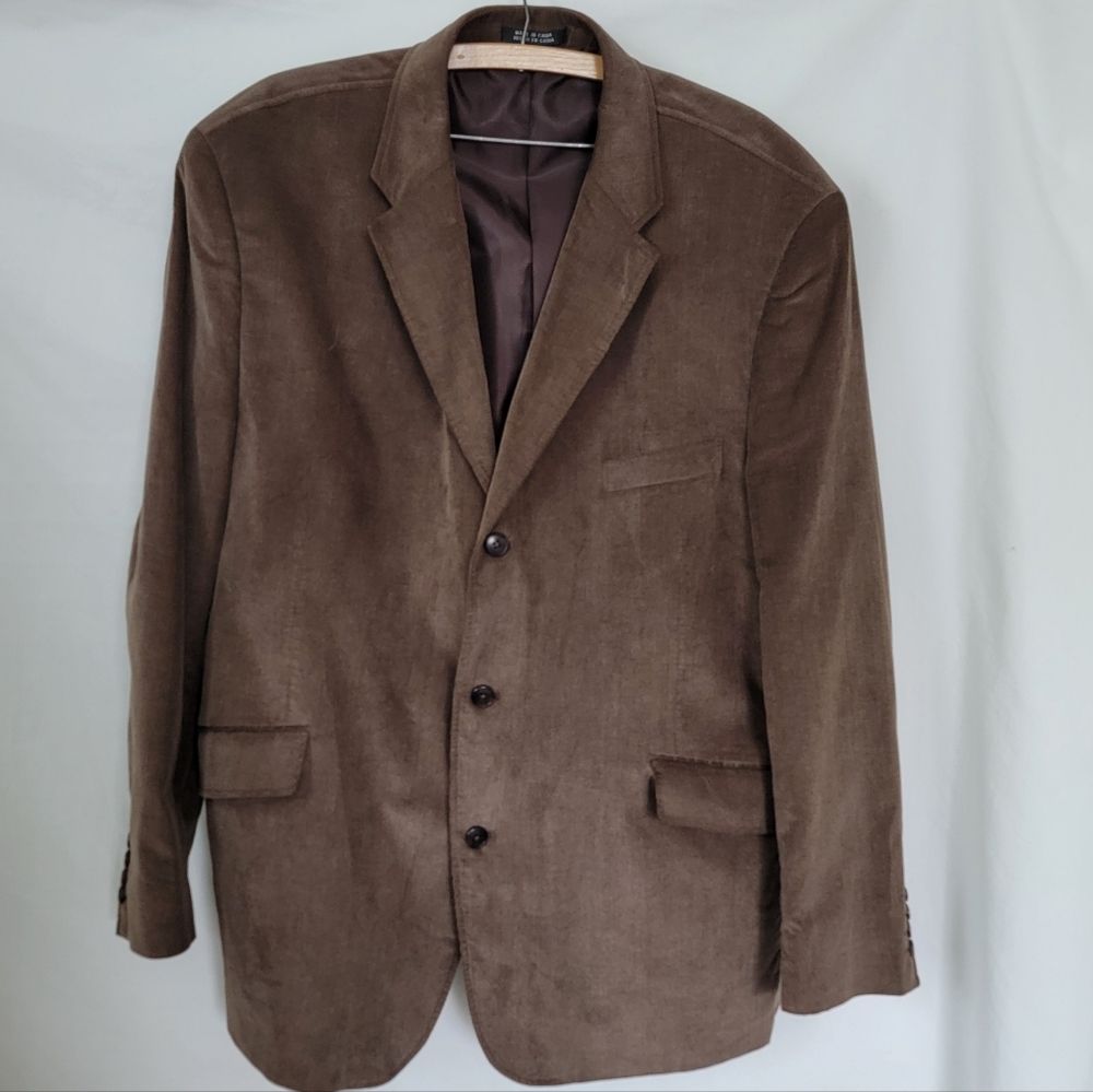 JF J.Ferrar Corduroy Brown Blazer XXL-XXG 50-52 - Picture 1 of 9